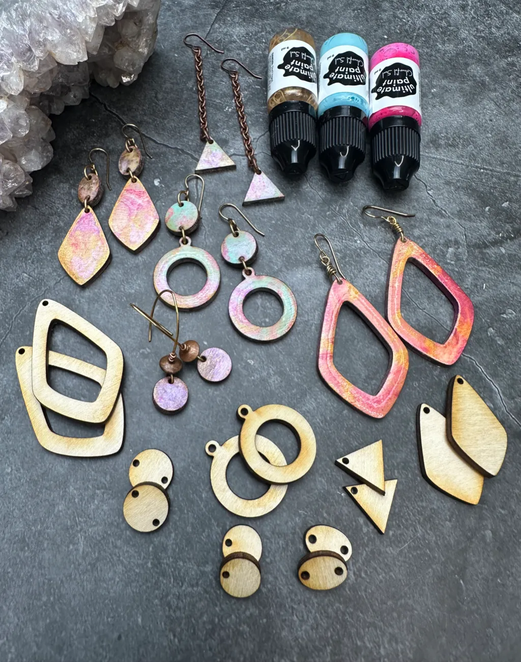 Chevron Blank Shapes, Jewelry Pop Outs (1 panel, 14pcs/ea)