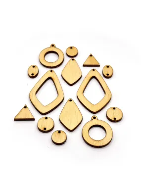 Chevron Blank Shapes, Jewelry Pop Outs (1 panel, 14pcs/ea)