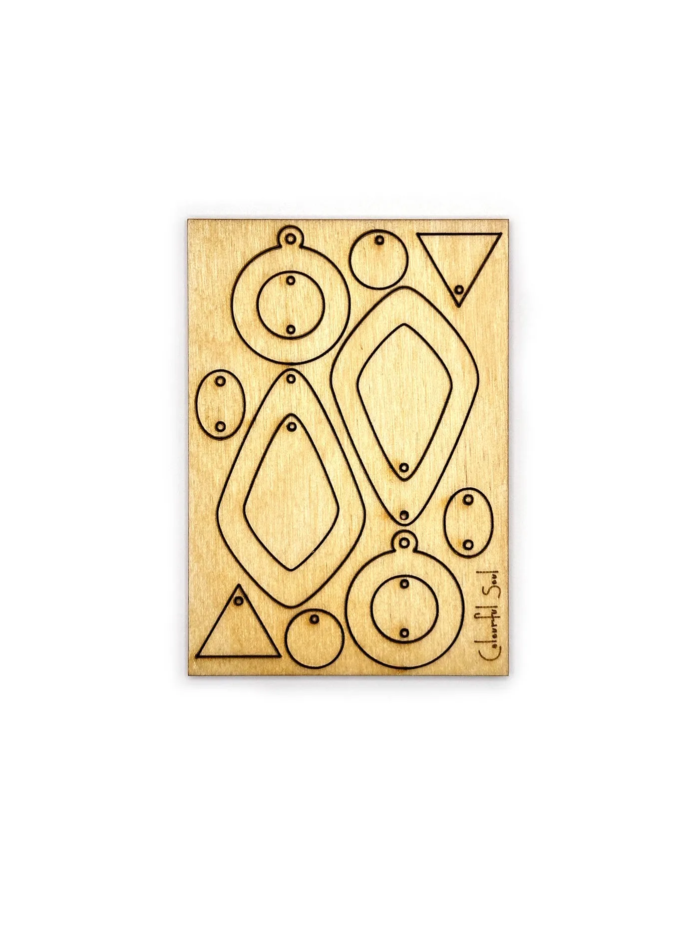 Chevron Blank Shapes, Jewelry Pop Outs (1 panel, 14pcs/ea)